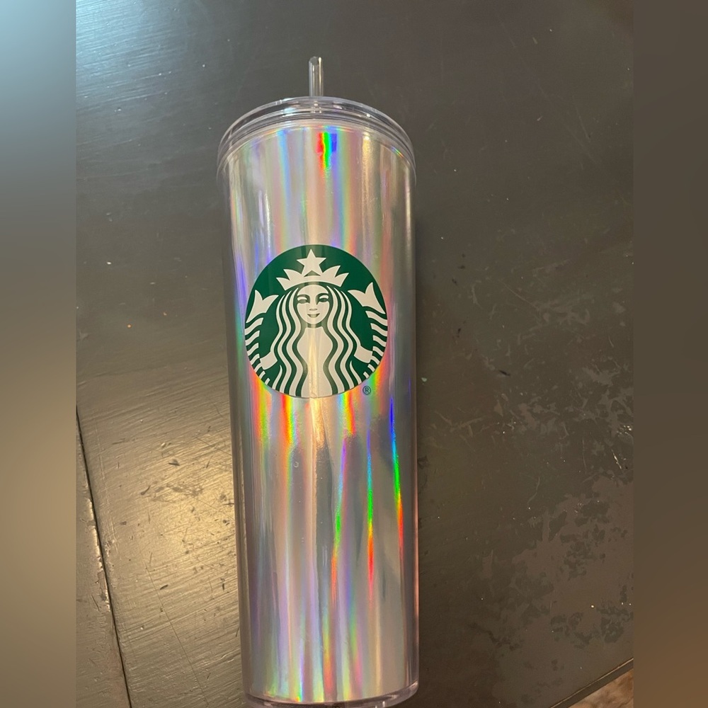 Starbucks Iridescent Silver Tumbler